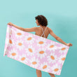 Load image into Gallery viewer, Callie Pink Reversible Eco Beach Towel
