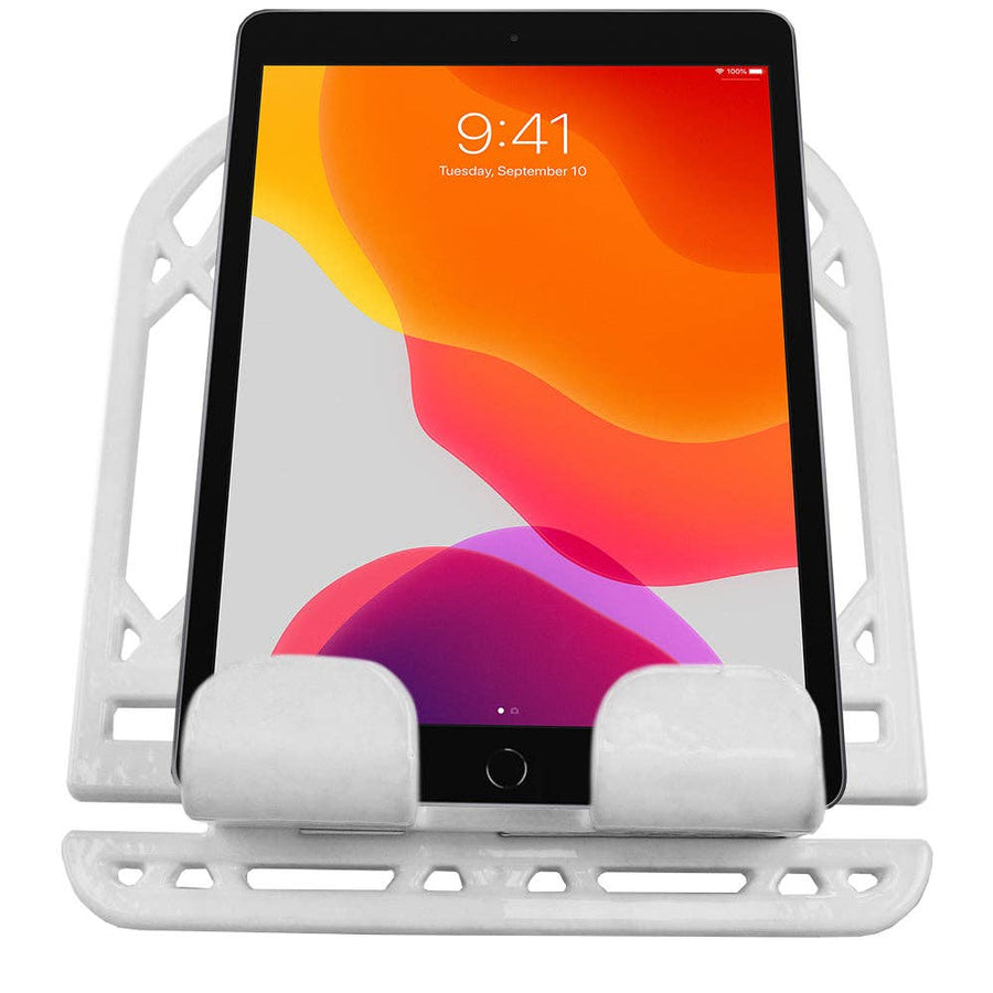 Cast Iron Cookbook Holder Stand, White