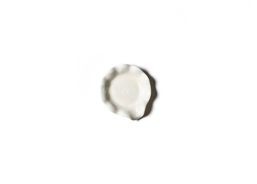 WHITE RUFFLE SPOON REST