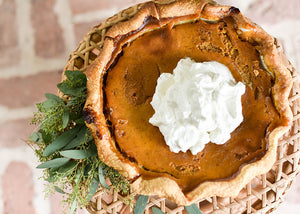White Ruffle 9" Pie Dish