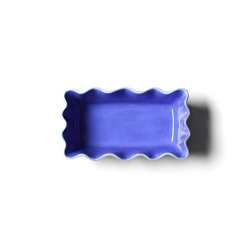 IRIS BLUE RUFFLE LOAF PAN