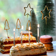 Load image into Gallery viewer, Glitter Wish 6&quot; Beeswax Candles Gold (6)
