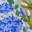 Load image into Gallery viewer, Blue Hydrangeas Tea Towel - Spring Floral Kitchen Towel
