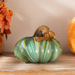 Load image into Gallery viewer, 5.75 in D X 4.75 in H Glass Pumpkin
