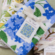 Load image into Gallery viewer, Blue Hydrangeas Tea Towel - Spring Floral Kitchen Towel

