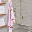 Load image into Gallery viewer, Callie Pink Reversible Eco Beach Towel
