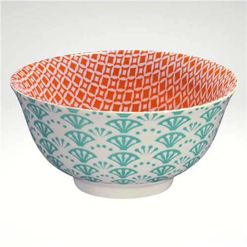 "Fan" Porcelain Bowl