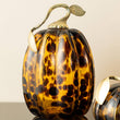 Load image into Gallery viewer, 7.75"H Amber Dots Glass Pumpkin
