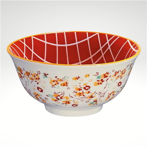 "Flowers" Porcelain Bowl