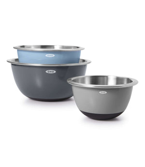 Stainless Steel Insulated Mixing Bowl, Gray