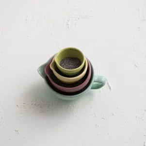 Stoneware Batter Bowl Measuring Cups