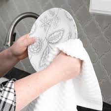 White Solid Kitchen Towel