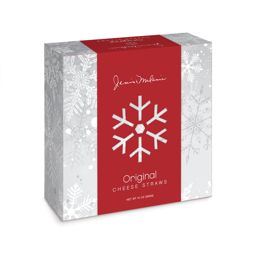 SNOWFLAKE BOX CHEESE STRAWS - 10 OZ