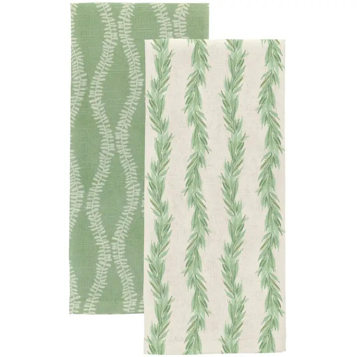 Leaf and Stem TEA TOWEL B