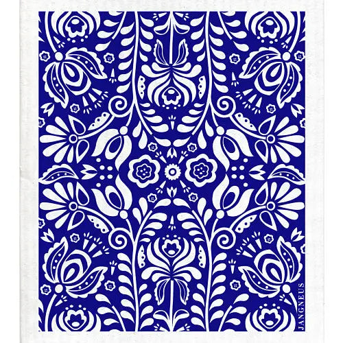 Swedish Dishcloth - Scandi Bloom - Blue