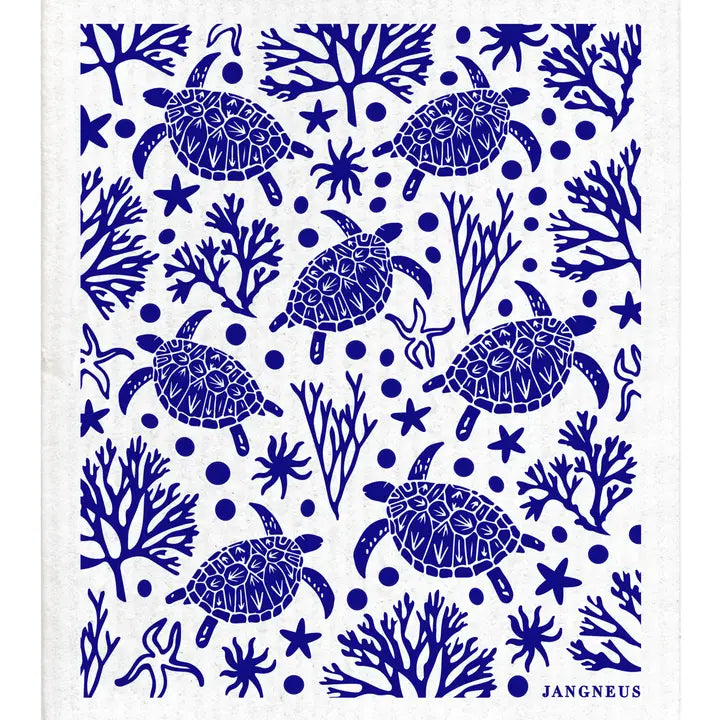 SWEDISH DISHCLOTH - TURTLE - Blue