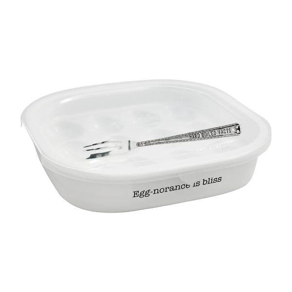 LIDDED DEVILED EGG TRAY SET