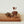 Load image into Gallery viewer, F+F Wood Pig w 6 Appetizer Forks
