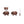 Load image into Gallery viewer, F+F Wood Pig w 6 Appetizer Forks

