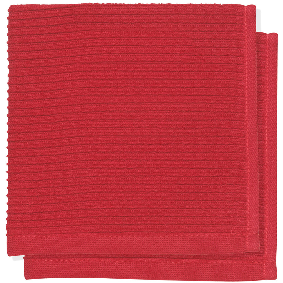 RIPPLE DISH CLOTH RED
