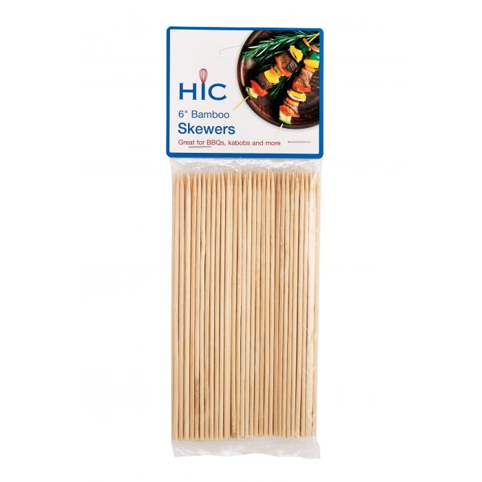 6" BAMBOO SKEWERS