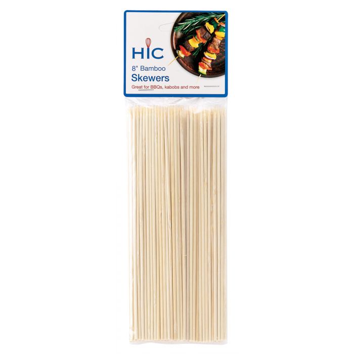 8" BAMBOO SKEWERS