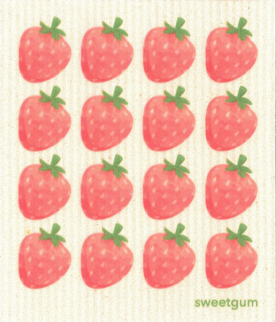 Strawberries Swedish Dishcloth