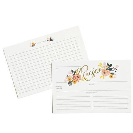 PEONY RECIPE CARDS