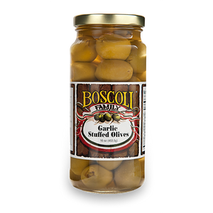 GARLIC STUFFED OLIVES