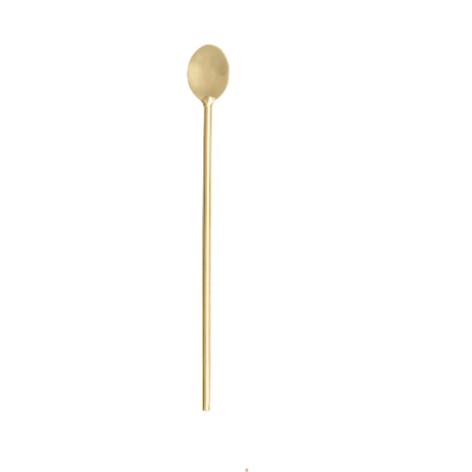 BRASS COCKTAIL SPOON