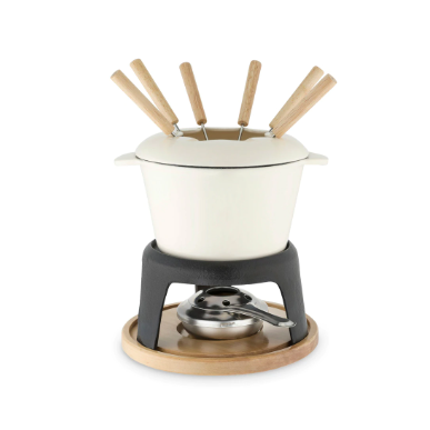 CAST IRON FONDUE SET