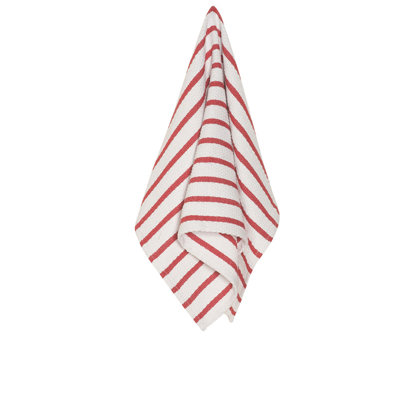 BASKETWEAVE DISH TOWEL - RED